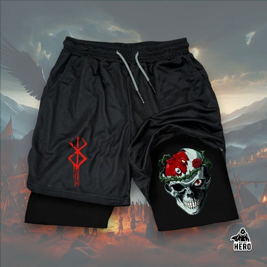 Way Of Hero™ 16 Awesome Print Berserk Breathable Compression Shorts